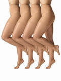 Women's Control Top Pantyhose, 20 Denier Sheer, 4-Pack, Sizes S-3XL