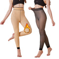 Fleece Lined Tights Women High Waist Warm Winter Thermal Leggings Fake Translucent Pantyhose Opaque Thick Stockings Tights