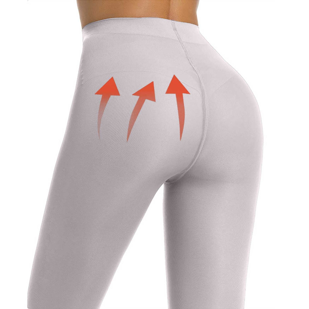 Tights for Women Semi Opaque Girls Leggings Solid Color Footed Pantyhose Tights Tights Women Skin Tone White - Image 4