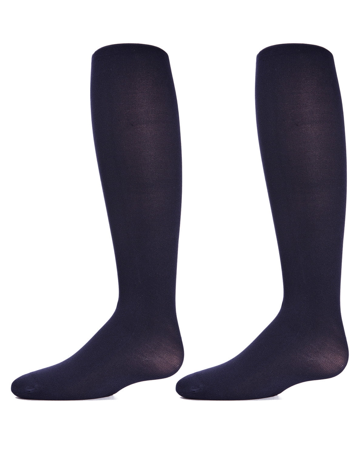 2 Pair Pack Essentials Nylon Tights - Girls - Female, 10-12, Black