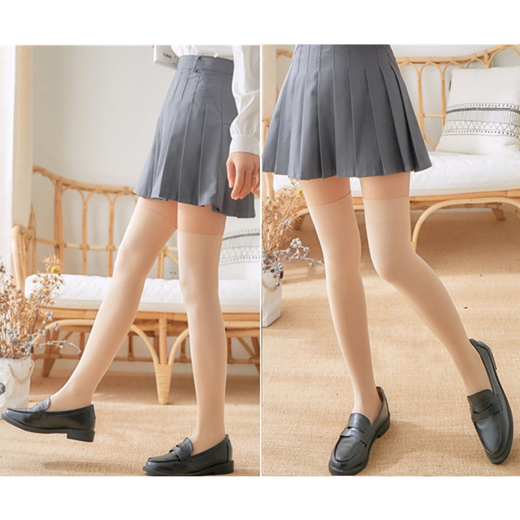Knee Thigh High Socks for Womens, Over Knee Pantyhose Hosiery Nylon Stockings with Reinforced Toes Ultra Thin Sheer T... - Image 3
