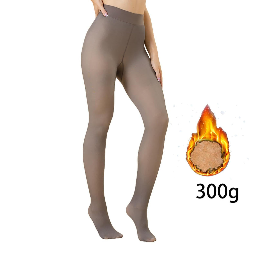 Thermal Fleece Lined Tights for Women High Waist Warm Fake Translucent Leggings Pantyhose Opaque Thick Stockings Tigh... - Image 6