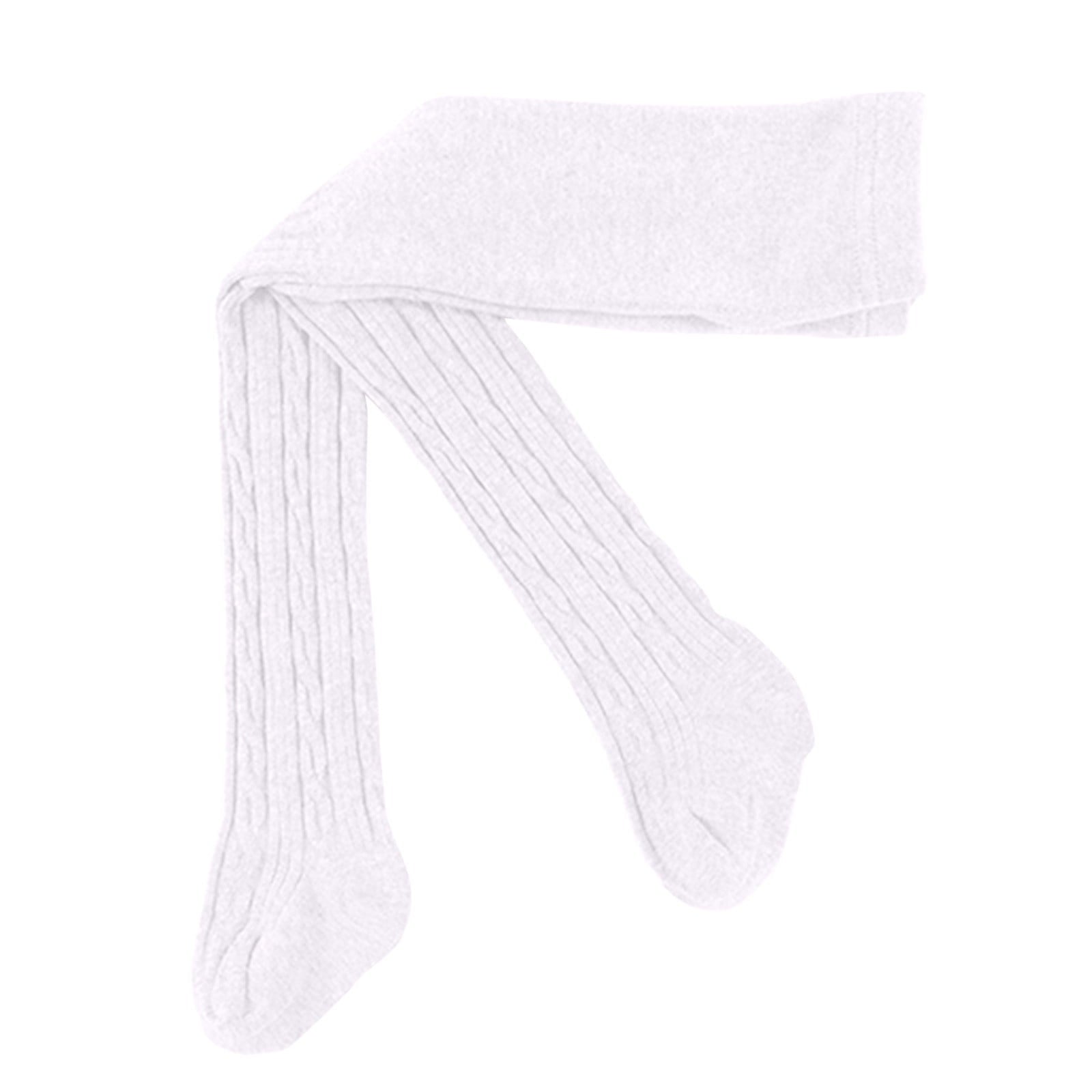 Children's Pantyhose Little Kids Youth Girls School Dress Cotton Tight For Spring Wear Medium Thick White Cotton Baby...