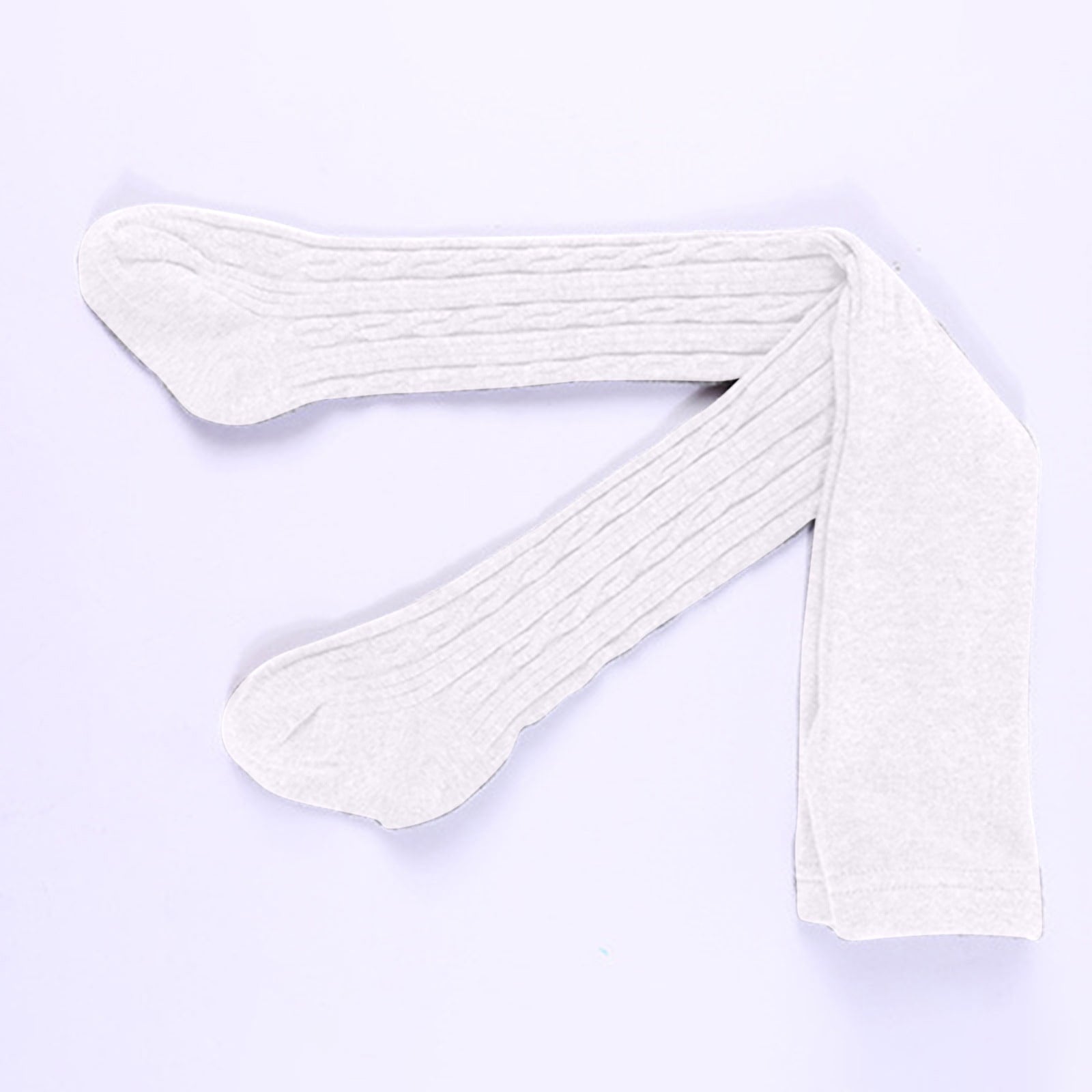 Children's Pantyhose Little Kids Youth Girls School Dress Cotton Tight For Spring Wear Medium Thick White Cotton Baby... - Image 3