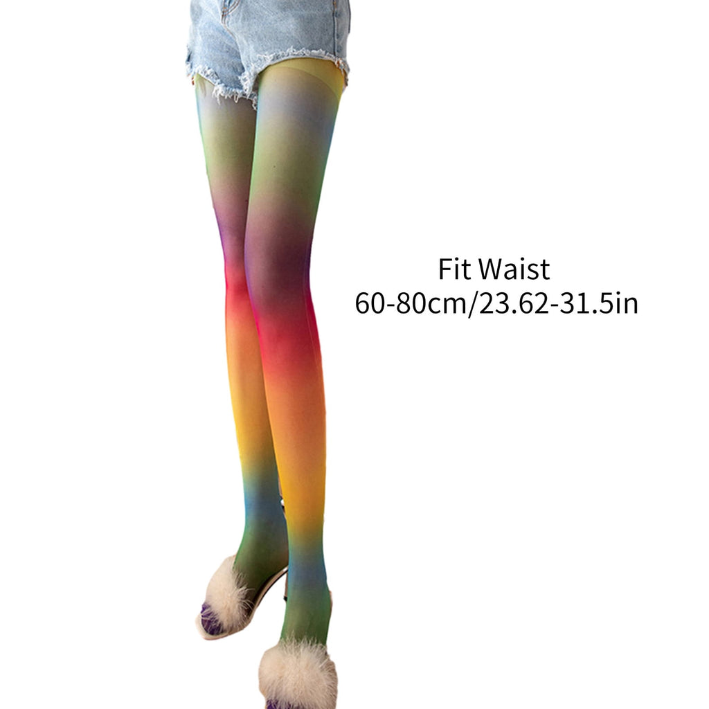 Women's Control Top Pantyhose Sheer Nylon Tights Gradients Silk Stockings Vintage High Waist Pantyhose Tights Hosiery - Image 2