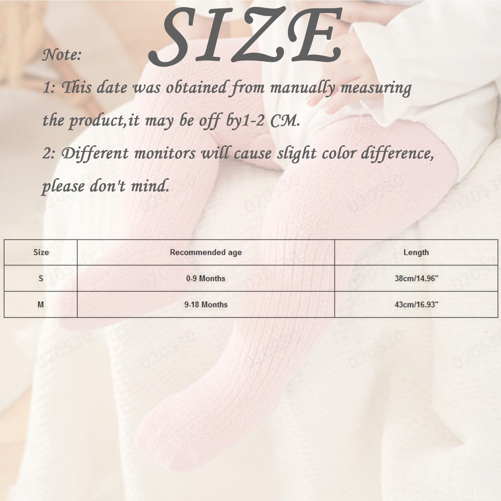 Baby Girls Tights Leggings Cable Knit Toddler Winter Socks Newborn Cotton Stockings Pants Grey 0-9 Months - Image 3