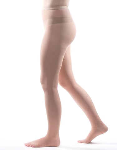 Allegro 15-20 Essential 14 Sheer Support Open Toe Pantyhose (Nude) Queen - Image 2