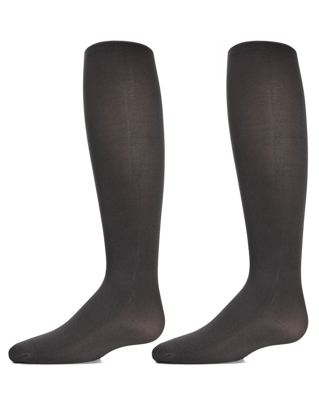 2 Pair Pack Essentials Nylon Tights - Girls - Female, 10-12, Black - Image 3