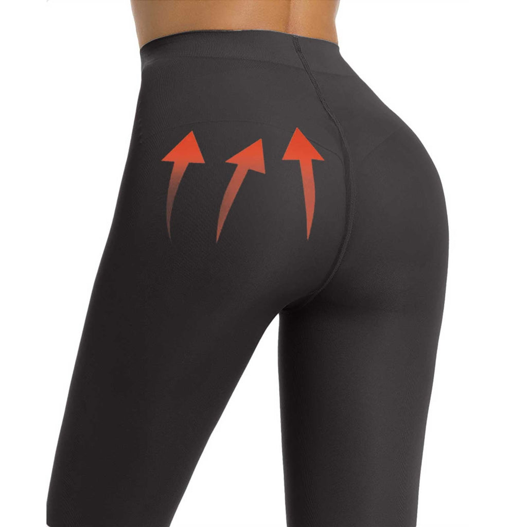 Clearance! Women Tights Fleece Lined Tights Women Semi Opaque Girls Leggings Solid Color Footed Pantyhose Tights Xl Gray - Image 4
