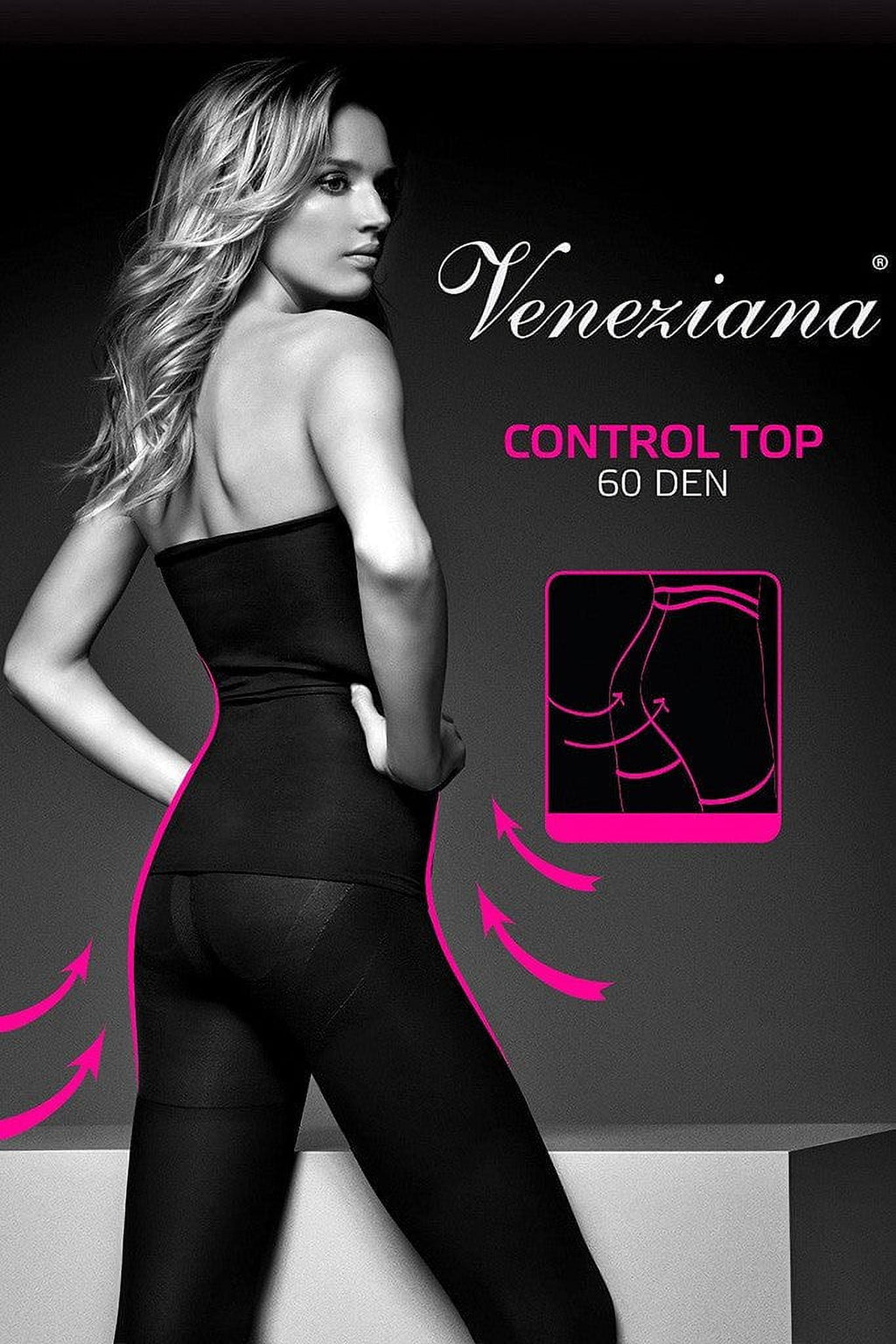 Control Top Opaque Shaping Tights - Image 2