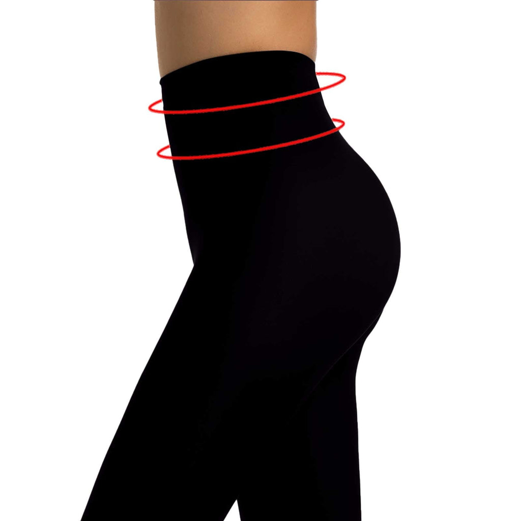 Semi Opaque Footed Pantyhose Tights for Women, 40D Shaping Control Tummy High Waisted Tights, Plus Size Dance Tights ... - Image 3