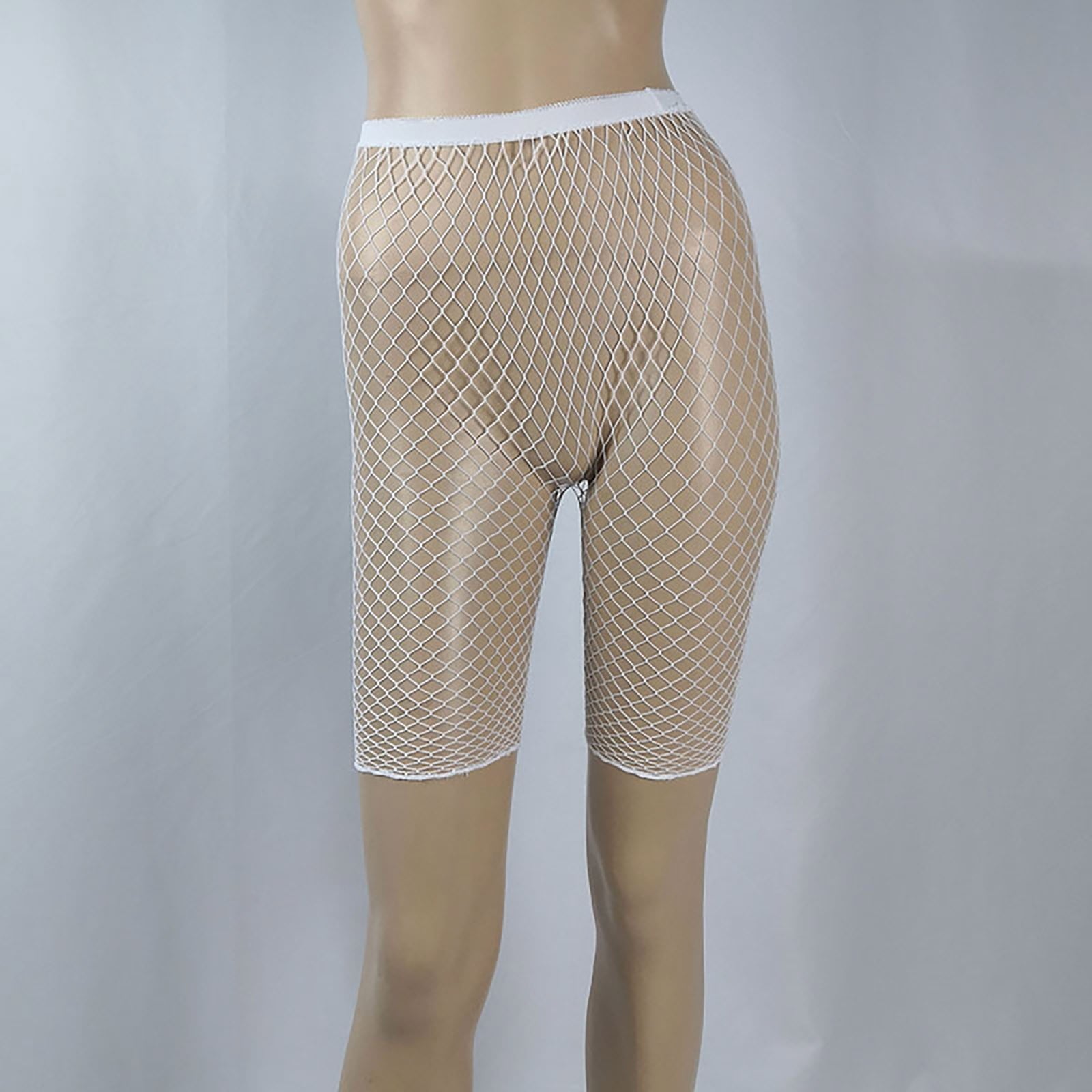 Fishnet Tights Women's Sexy Fashion Hollow Out See Through Mid Calf Fishnet Socks Bottoming Socks (Middle To Big Net)... - Image 2