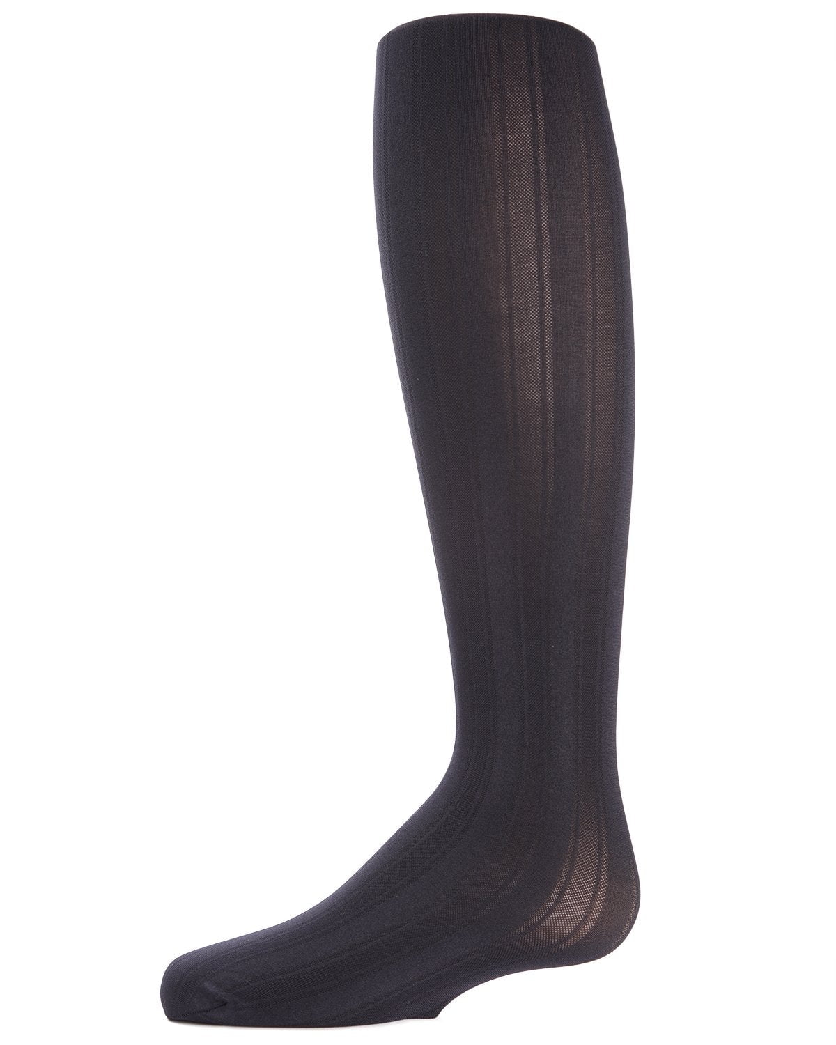 Essentials Vertical Stripe Tights - Girls - Female, 10-12, Black - Image 4