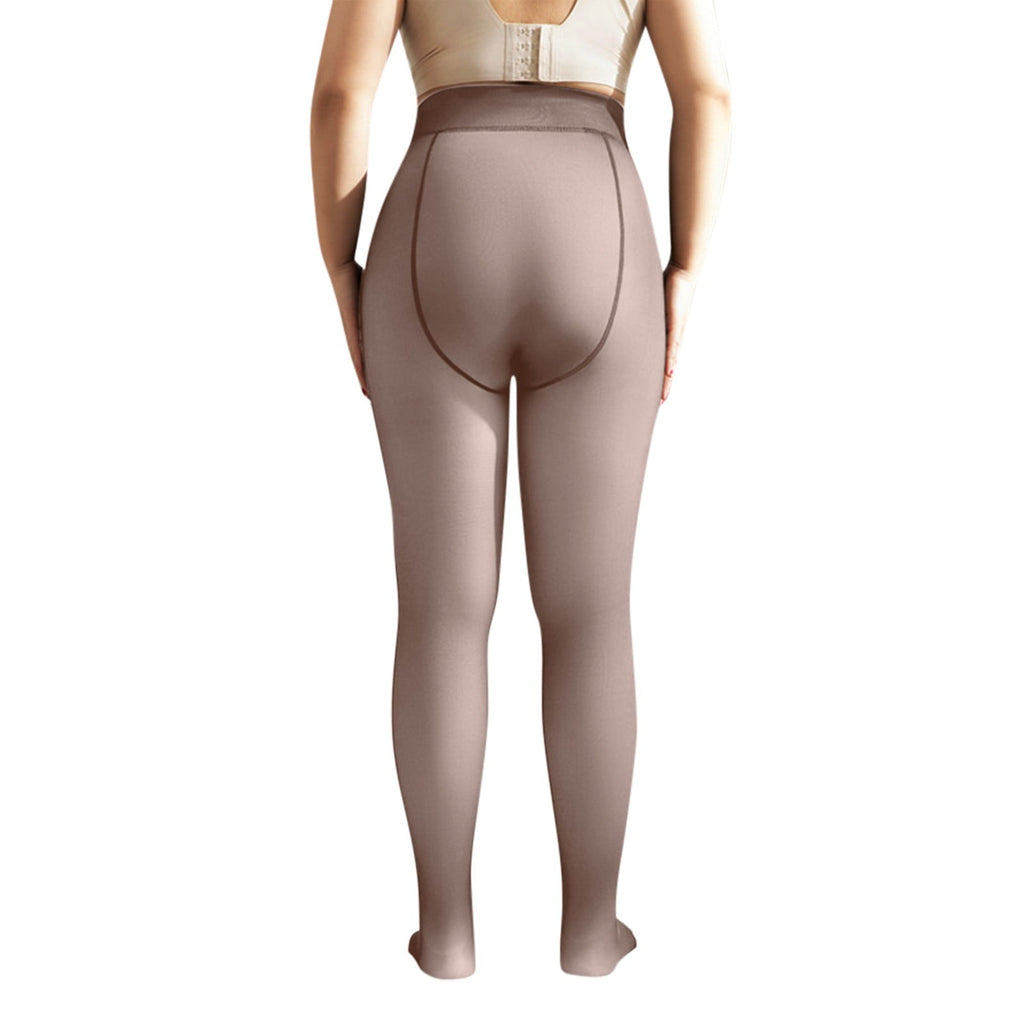 Winter Thermal Lined Leggings for Women Cozy Velvet Soft Thick Cold Weather Tights Grey,350G - Image 4