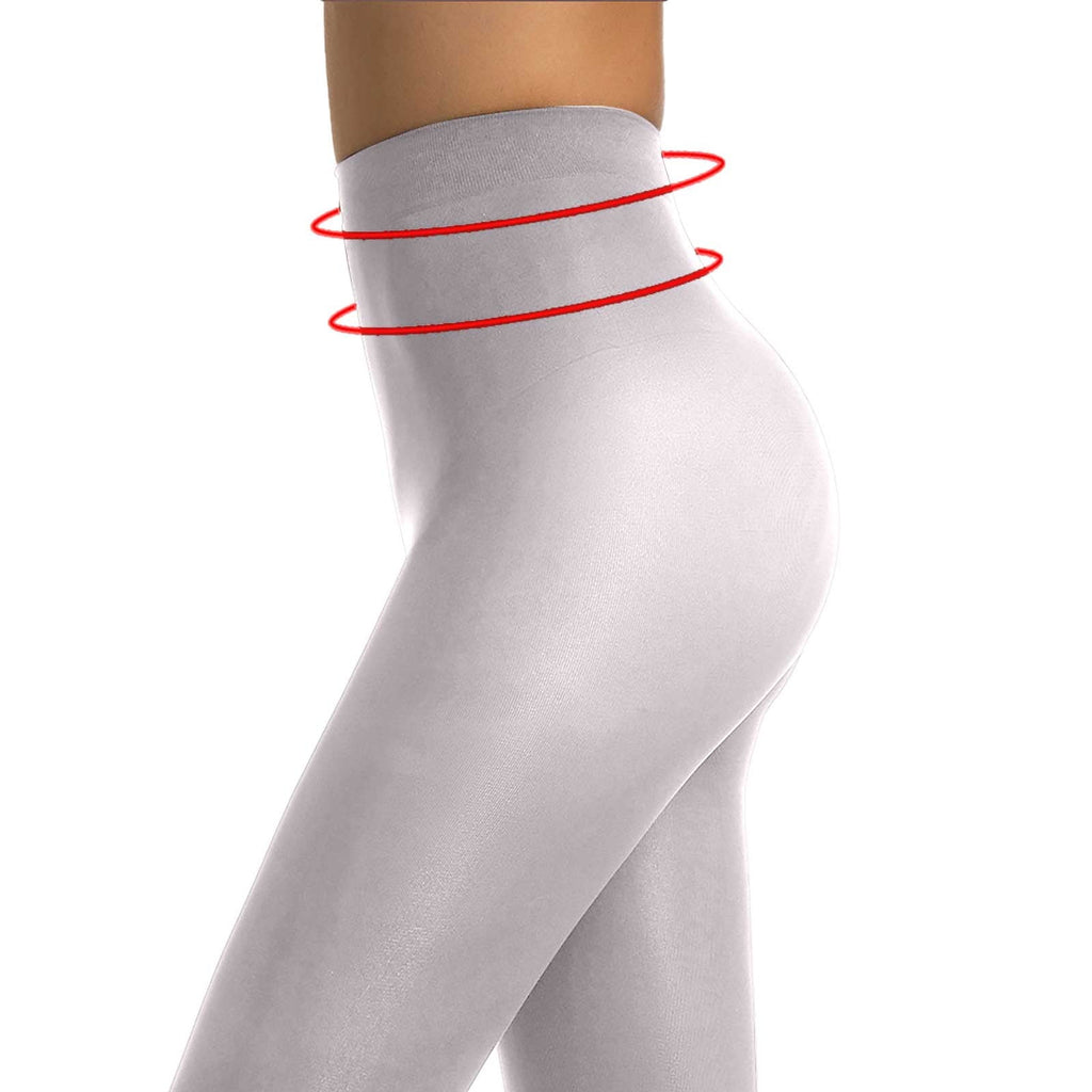 Tights for Women Semi Opaque Girls Leggings Solid Color Footed Pantyhose Tights Tights Women Skin Tone White - Image 3