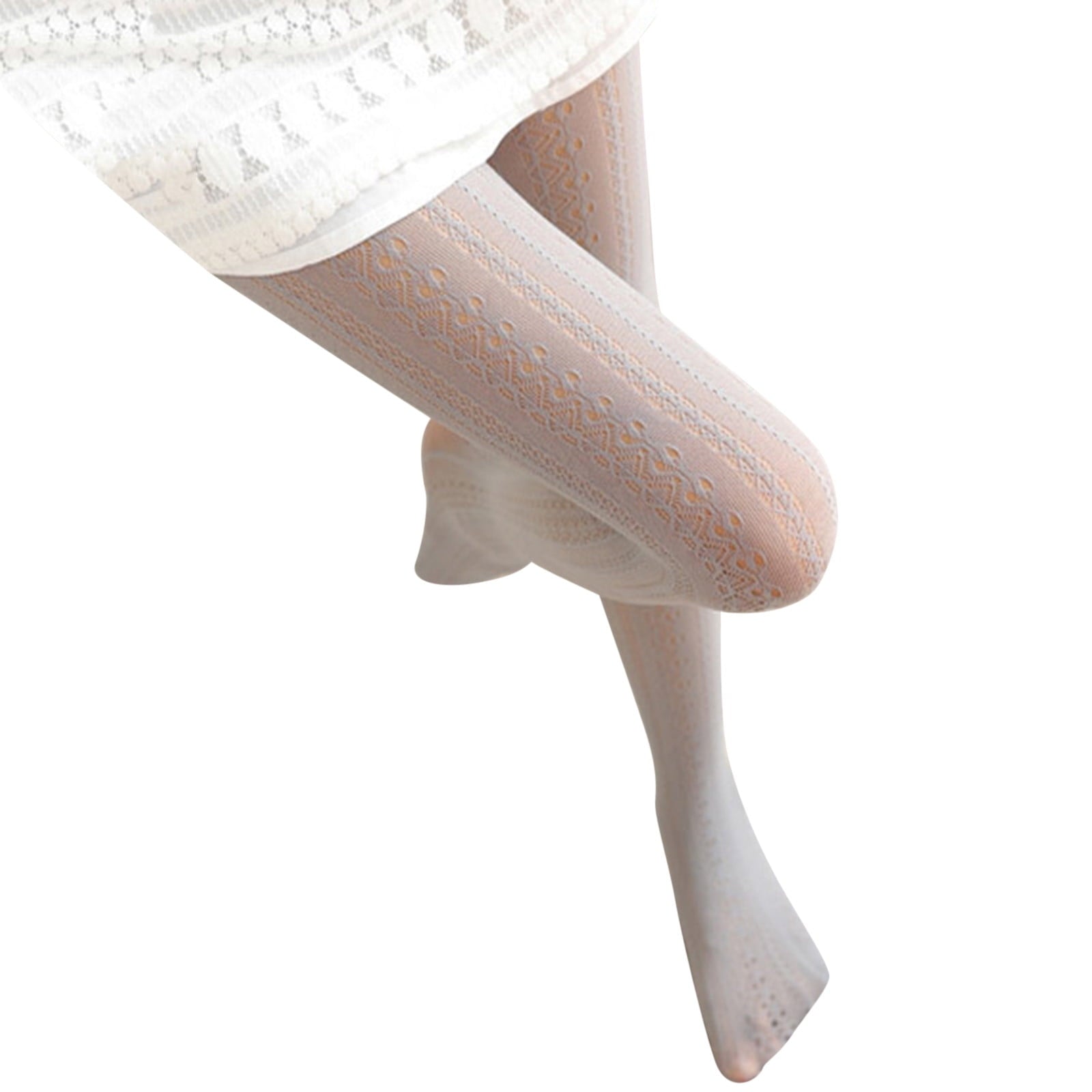 Seductiva Women's Studio Basics Tight Women Retro Slim Transparent Carved Lace Stockings Pantyhose Hollow Socks Tight...