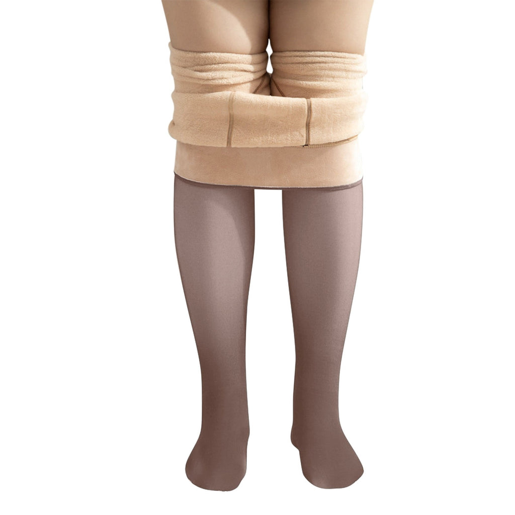 Winter Thermal Lined Leggings for Women Cozy Velvet Soft Thick Cold Weather Tights Grey,350G - Image 6