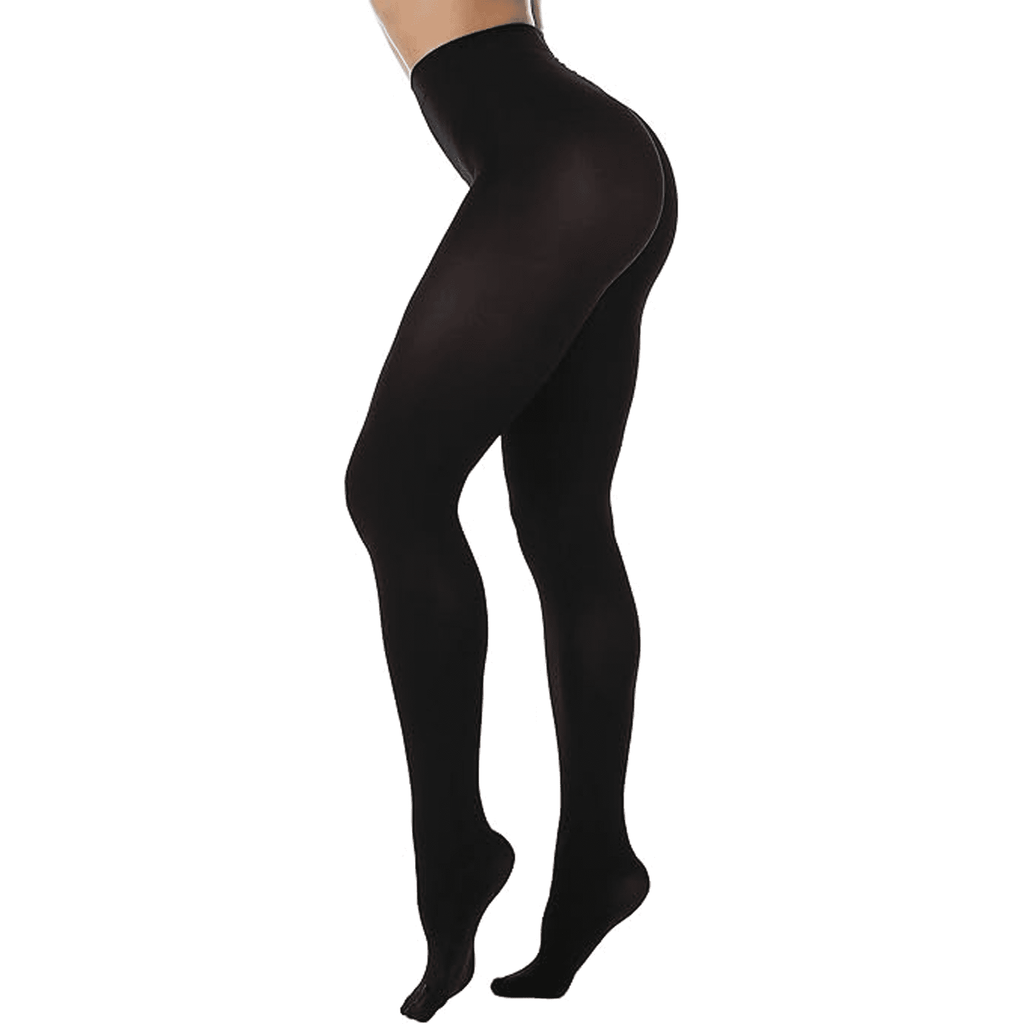 2 Pair Tights for Women Set Pantyhose with Reinforced Toe Black Stockings Fashion Pantyhose Soft Opaque Tights - Image 4