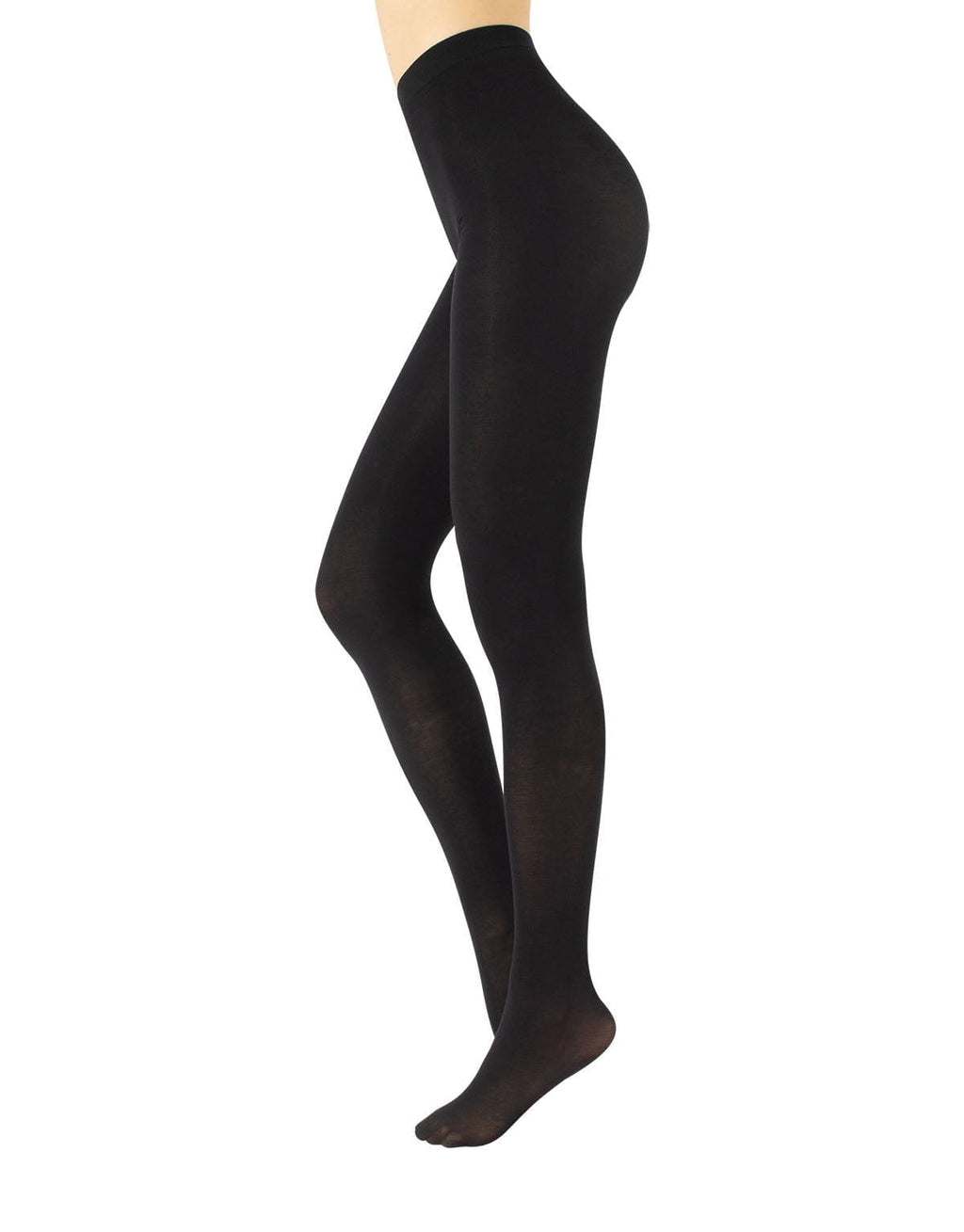 Cotton Tights for Women | Soft & Warm Winter Pantyhose for Women | 100 Den Black Tights Women | S M L XL | Made in Italy | (S/M, Black) - Image 4