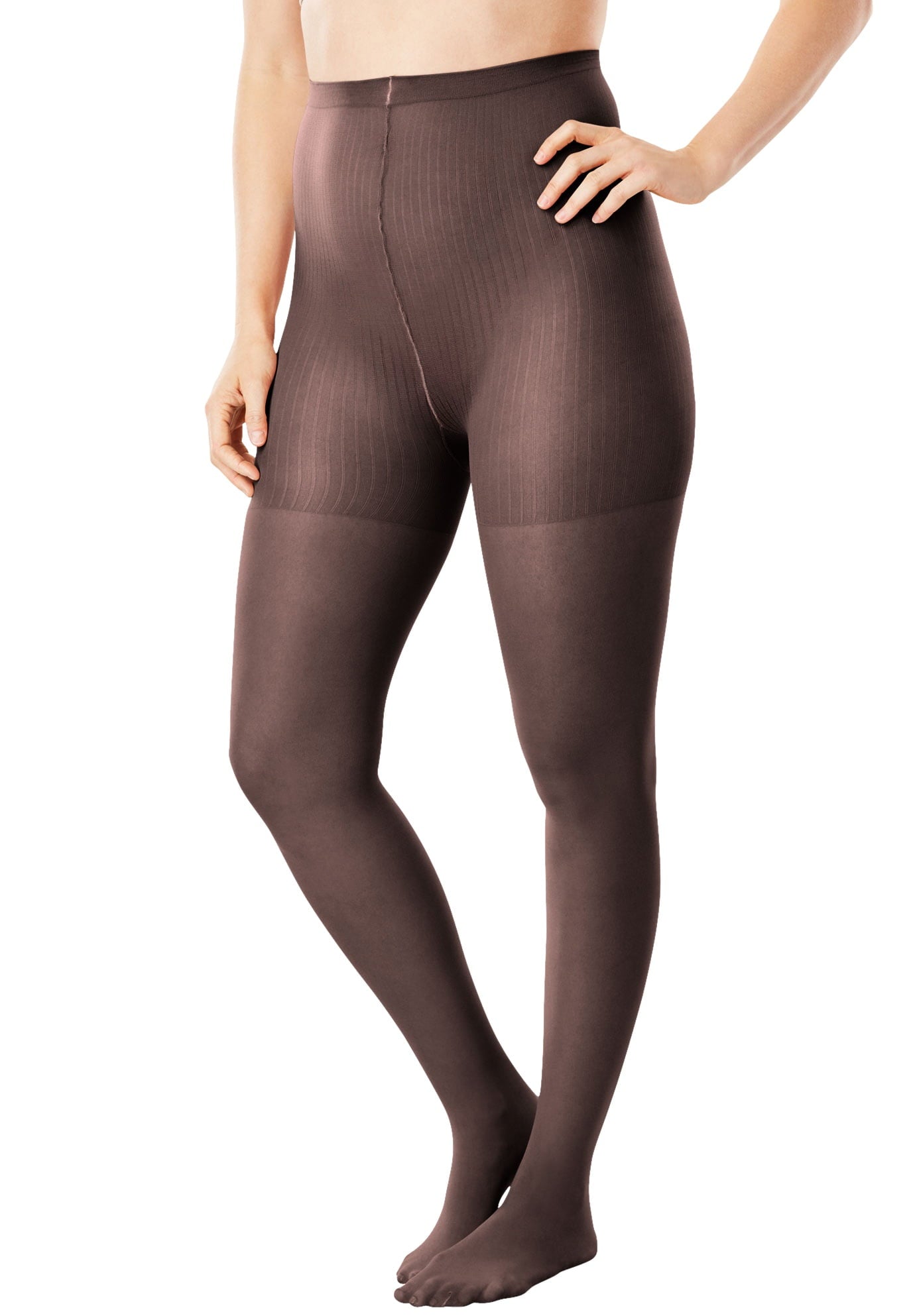 Women's Plus Size 2-Pack Control Top Tights - Image 5