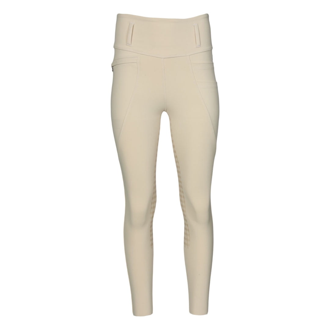 Gingham Essential Full Seat Tights-Tan-M - Image 6