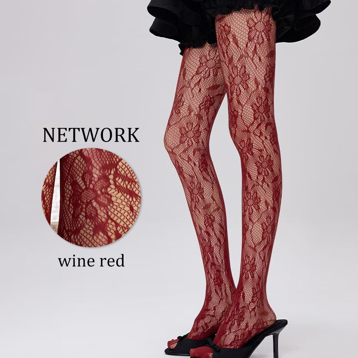 High Waist Pantyhose for Women, Funky Trendy Patterned Tights Rave Outfits Coquette Cute Tights Coquette Stocking