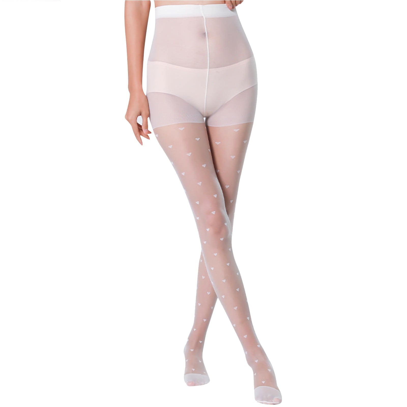 Women's Sheer Tights Women's Ultra Sheer Control Top Pantyhose - Lightweight, Comfortable, Fit White,One Size - Image 4