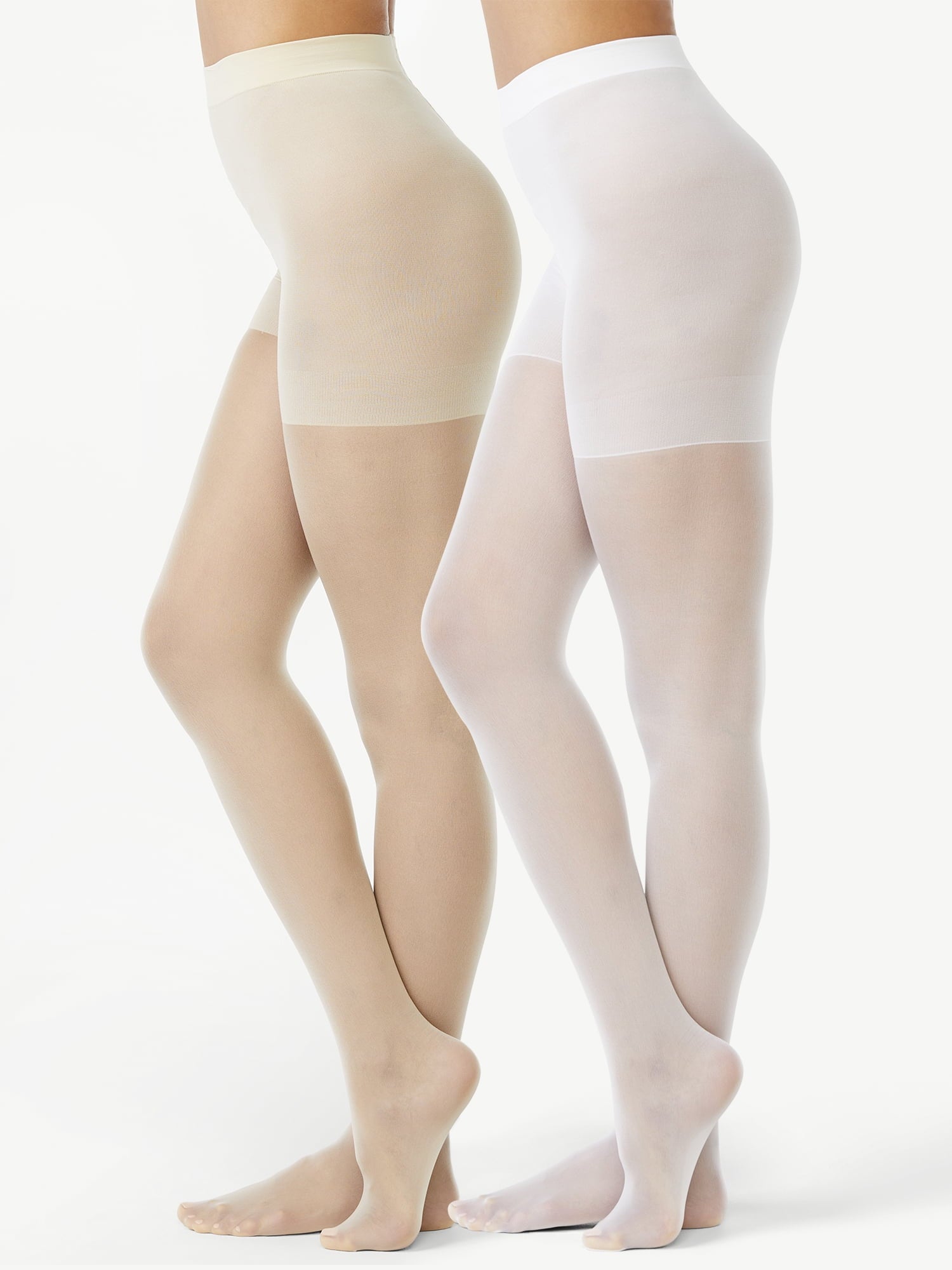 Women's Opaque Control Top Tights, 2-Pack, Sizes S-3XL - Image 6