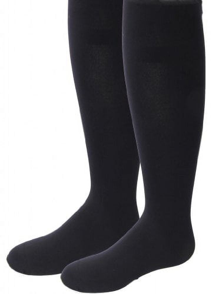 2 Pair Pack Essentials Nylon Tights - Girls - Female, 10-12, Black - Image 5