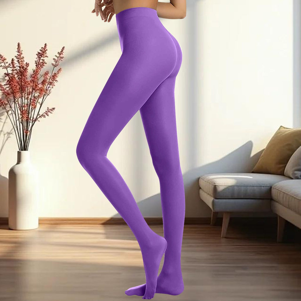 Semi Opaque Girls Leggings Solid Color Footed Pantyhose Tights, Tights for Women, Socks for Women, Pantyhose for Women - Image 4