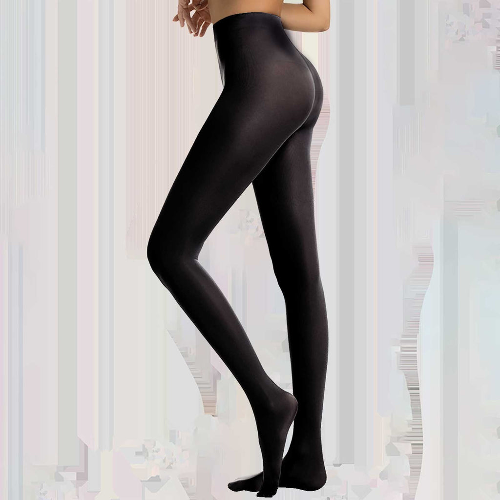 Semi Opaque Footed Pantyhose Tights for Women, 40D Shaping Control Tummy High Waisted Tights, Plus Size Dance Tights ... - Image 5