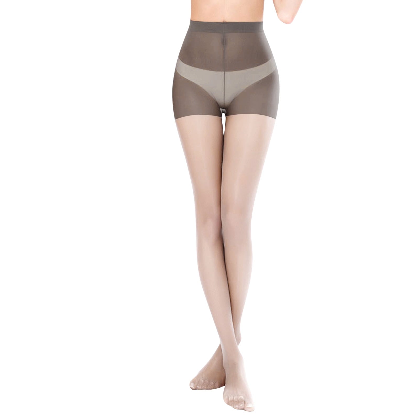 Womens Sheer Snag Resistant Pantyhose Illusion Tights Stretchy Breathable Lace Trim Hosiery - Image 5