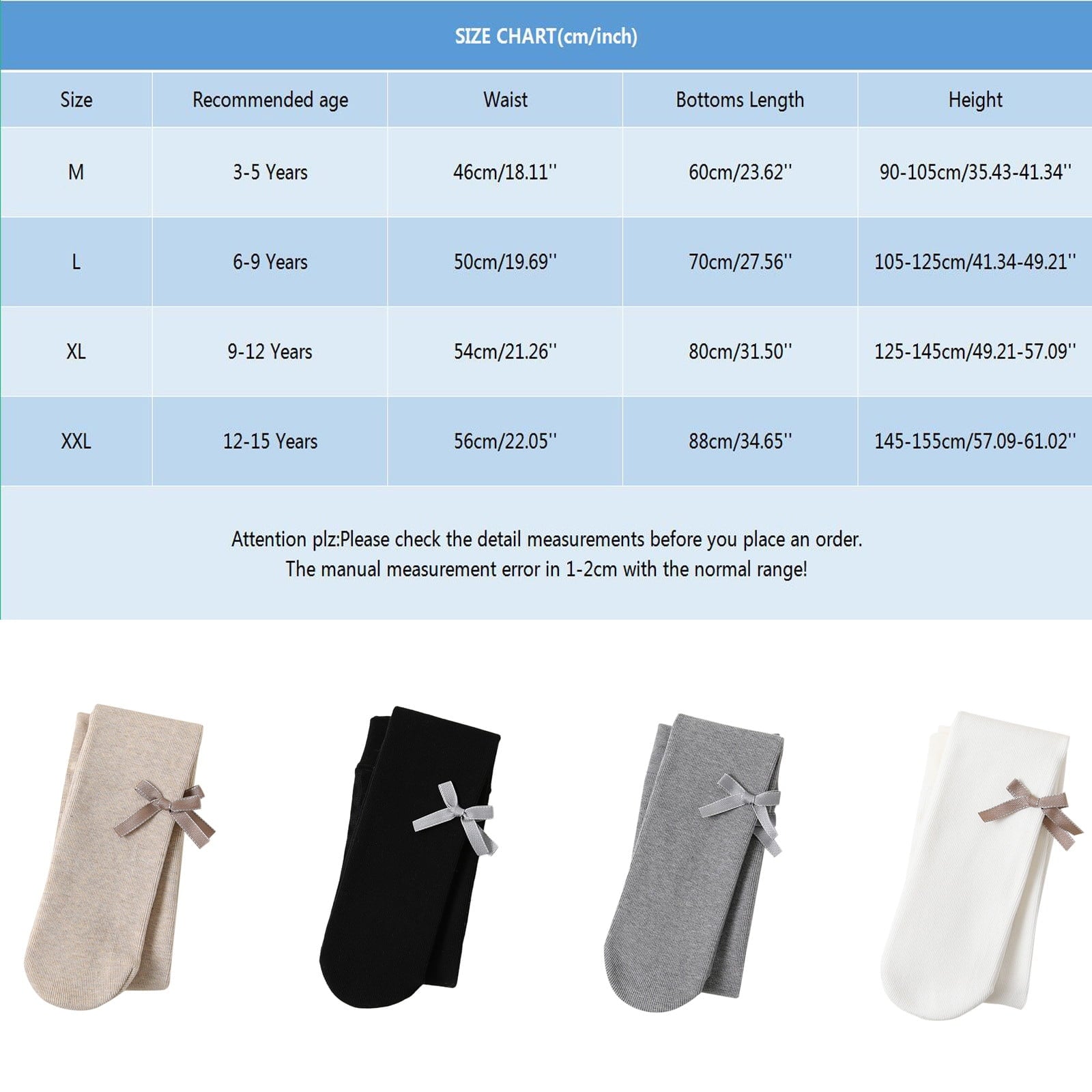 Girl Tights Girls Knited Leggings Girls Footed Leggings Girls Fall Leggings for Children 12-15 Years - Image 3
