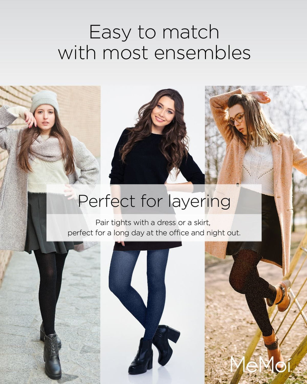 Completely Opaque Control Top Tights - Womens - Female, Q1/Q2, Black - Image 4