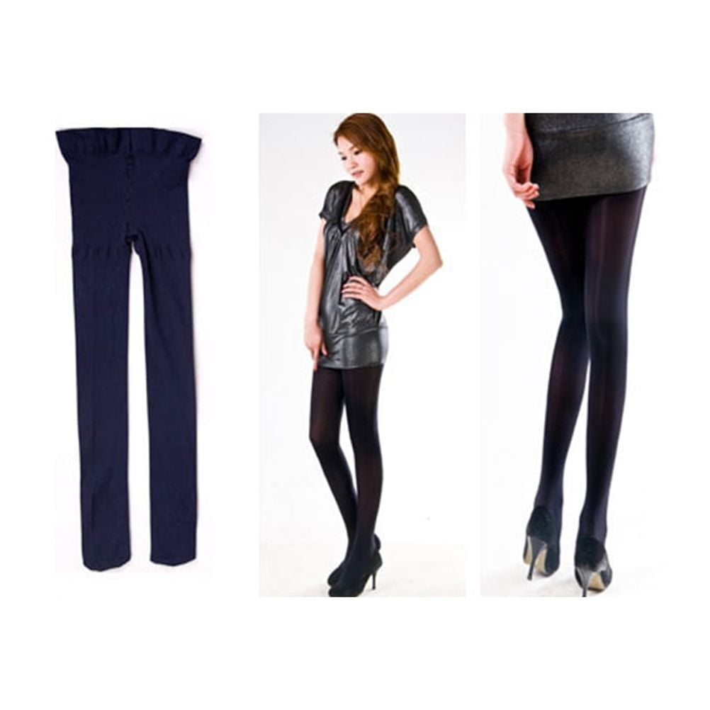 Seamed Tights 1Set Black Stretchy Comfortable for Women Daily Wear