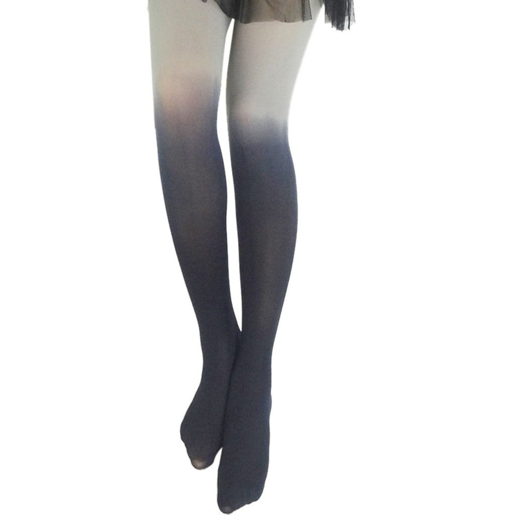Black Tights Women Gradient Thigh High Thermal Pantyhose High Waisted Ladies Tight