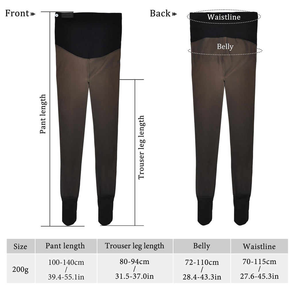 Women's Basic Casual Comfort High Elasticity Solid Thick Warm-Lined Winter Tights Pantyhose for Outfits with Dresses ... - Image 2