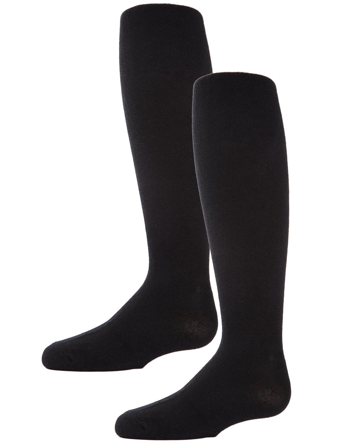 2 Pair Pack Essentials Cotton Tights - Girls - Female, 4, Charcoal - Image 3