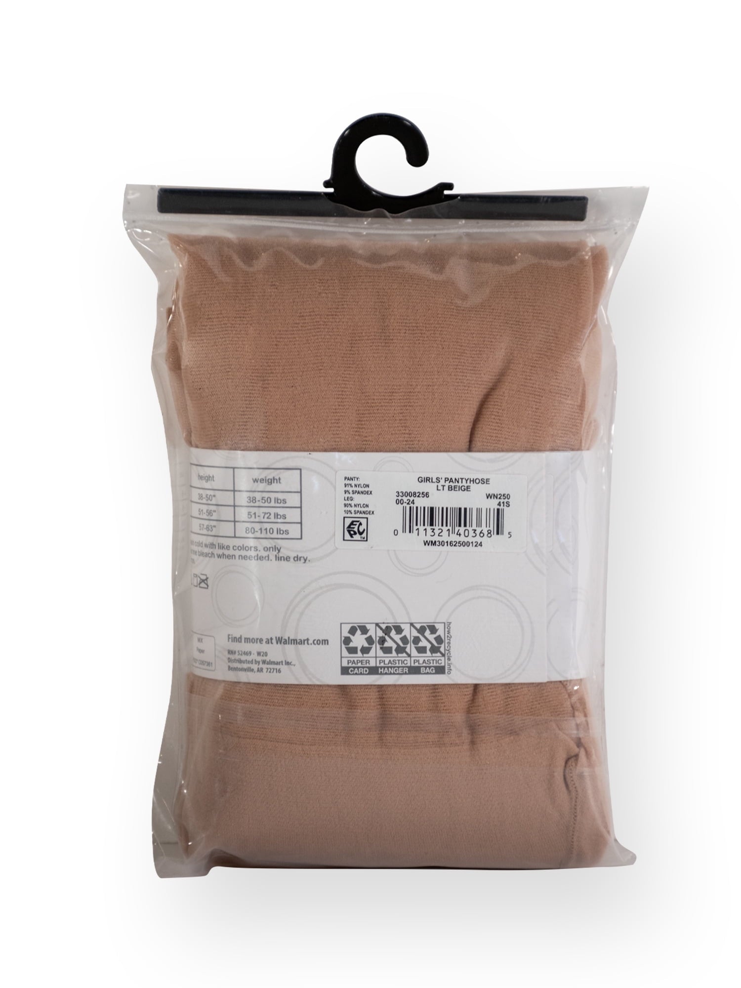 Girls' Sheer Pantyhose, 3 pack, Sizes 4-16