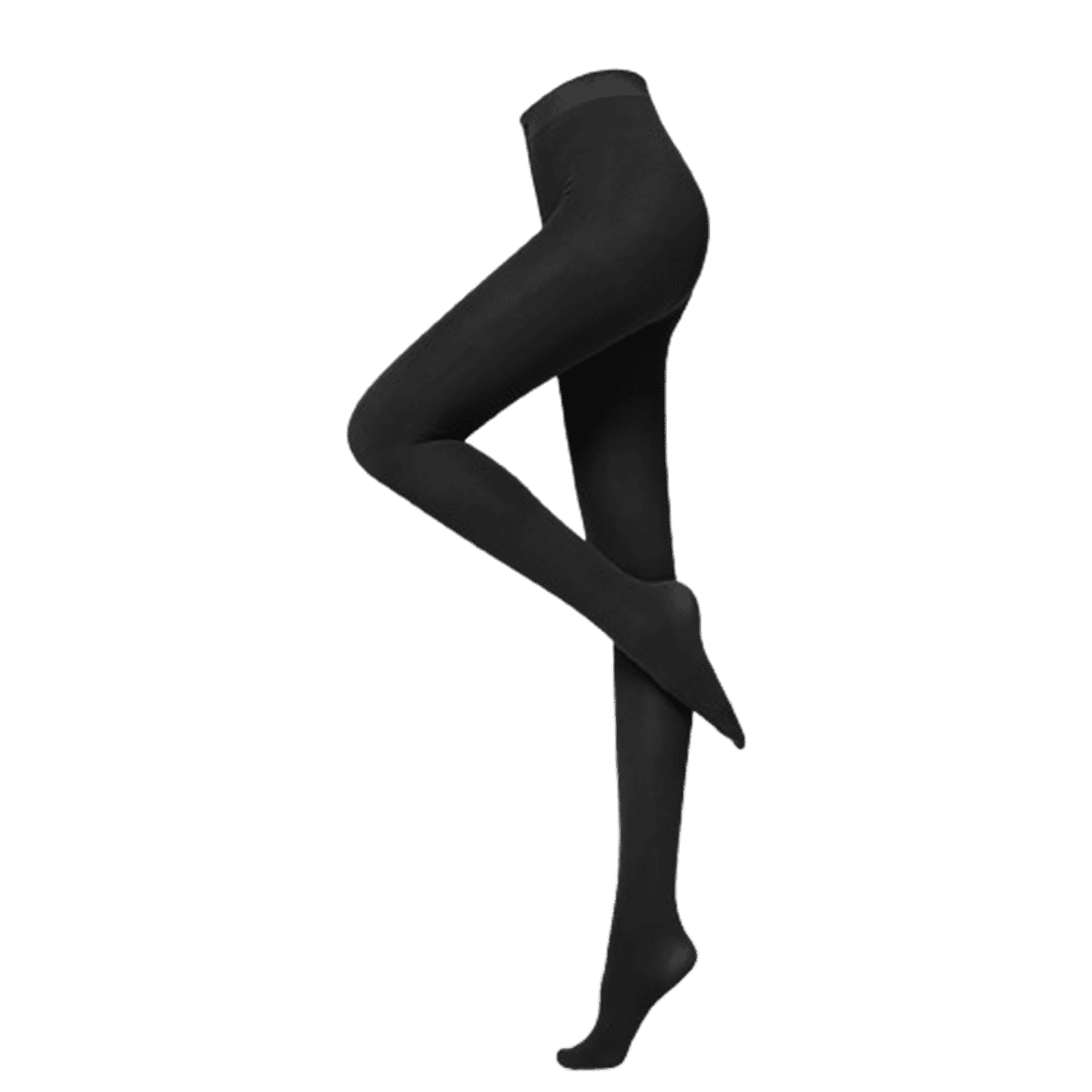 Tights for Women Women's Thermal Pants Velvet Tights Stretch Leggings Tights Women Skin Tone Black - Image 3