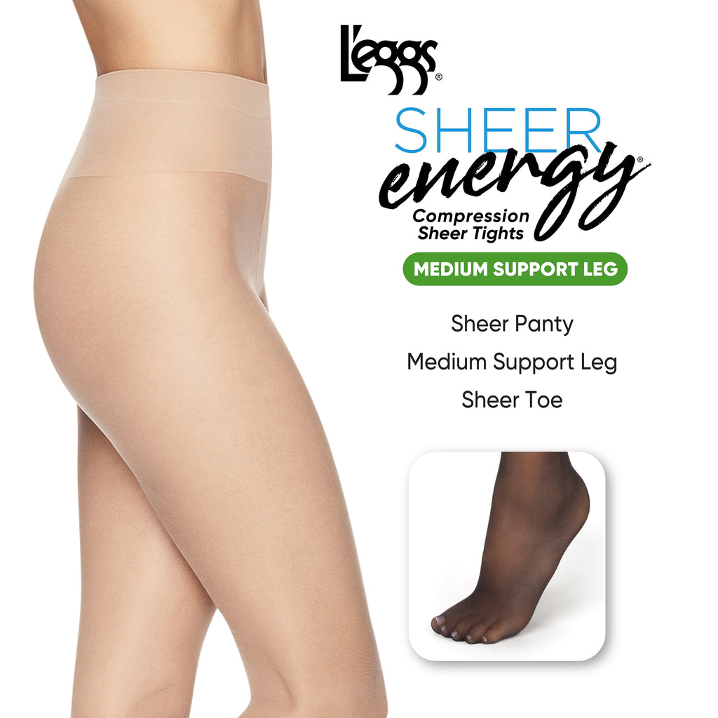 30 Denier Medium Support Compression Tights, 2 Pair, Sizes up to Q+ - Image 6