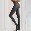 Clearance! Women Tights Fleece Lined Tights Women Semi Opaque Girls Leggings Solid Color Footed Pantyhose Tights Xl Gray