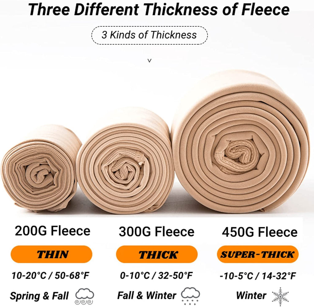 Women Fleece Lined Tights with Control Top, Sheer Warm High Waist Pantyhose Thermal Thick Opaque Leggings Winter Fall - Image 2