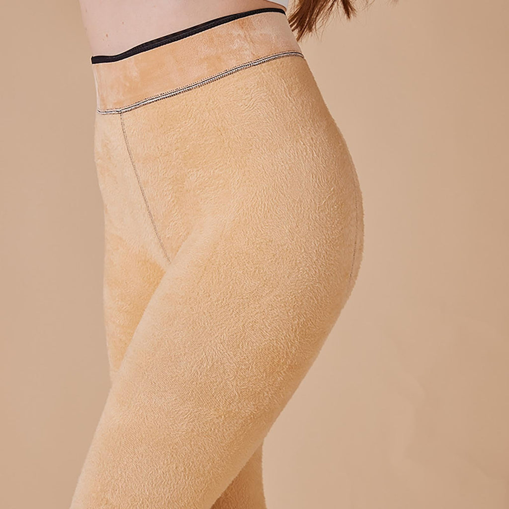 80D Fleece Lined Black Tights Patterned Pantyhose Winter Women's Tight - Image 5