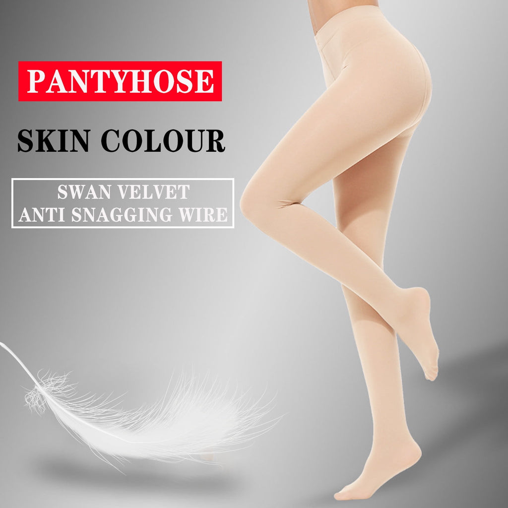 Seductiva Tights for Women Semi Opaque Girls Leggings Solid Color Footed Pantyhose Tights