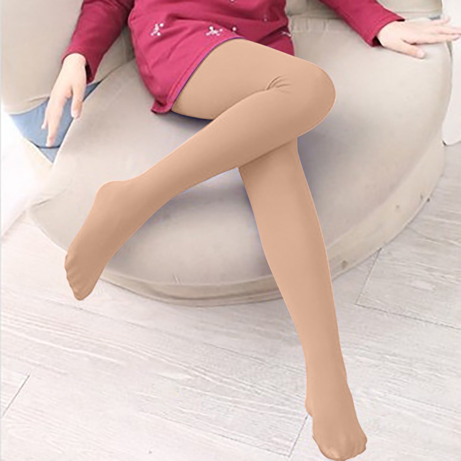 Pantyhose for Women Tummy Control Footless Tights High Waist Pantyhose for Women Compression Leggings for Women Women'S Tights Beige L