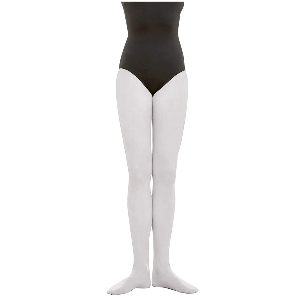Girls Tights Cotton Lightweight Skinny Stretchy Cute Solid Color Kids Teens Pantyhose High-Waisted Yoga Dancing Ballet Stockings White 7-8 Y - Image 3